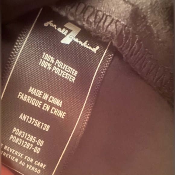 Women’s 7 FOR ALL MAN KIND blouse in black sz XL - Picture 7 of 7